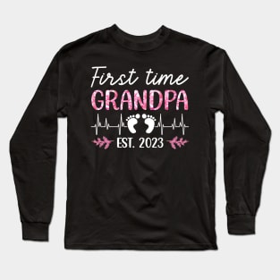 First time grandpa 2023 Long Sleeve T-Shirt